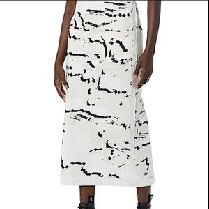 Maison Blanche new pencil skirt size 4 NWT bikercore statement cotton timeless